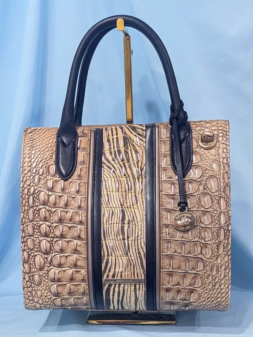 VGUC Brahmin Small Caroline in Biscuit Nakoma without strap